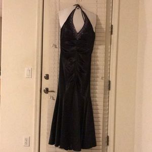 Black A line prom dress